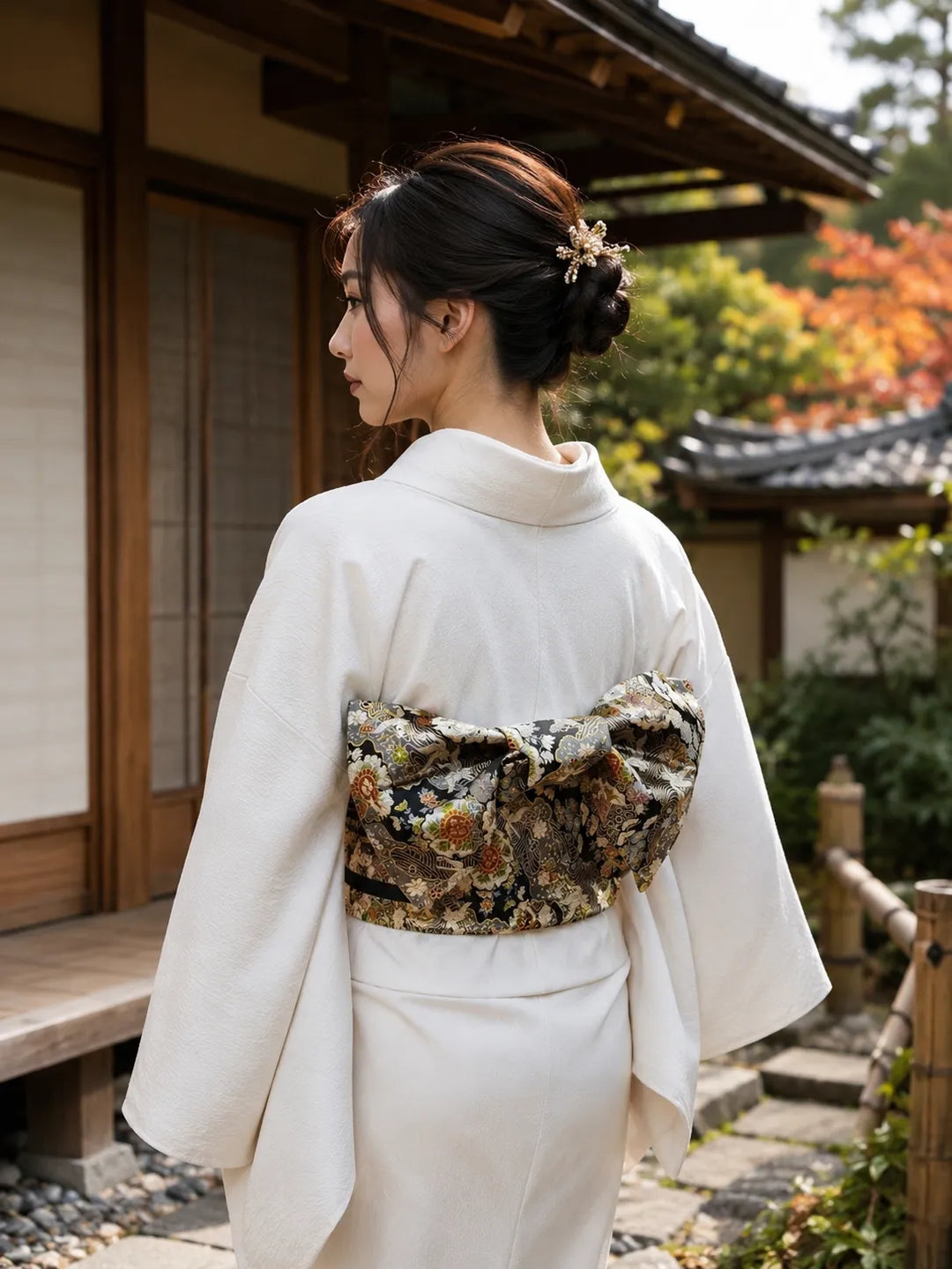Ceinture Obi Japonaise pour Femme avec Nœud