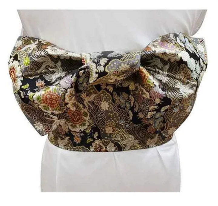Ceinture Obi Japonaise pour Femme avec Nœud Unique