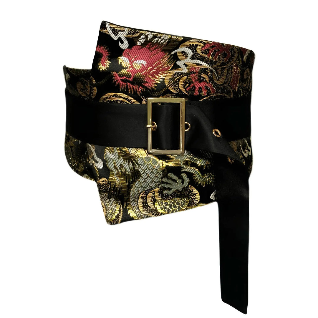 Ceinture Obi Moderne à Motifs Japonais  Chic