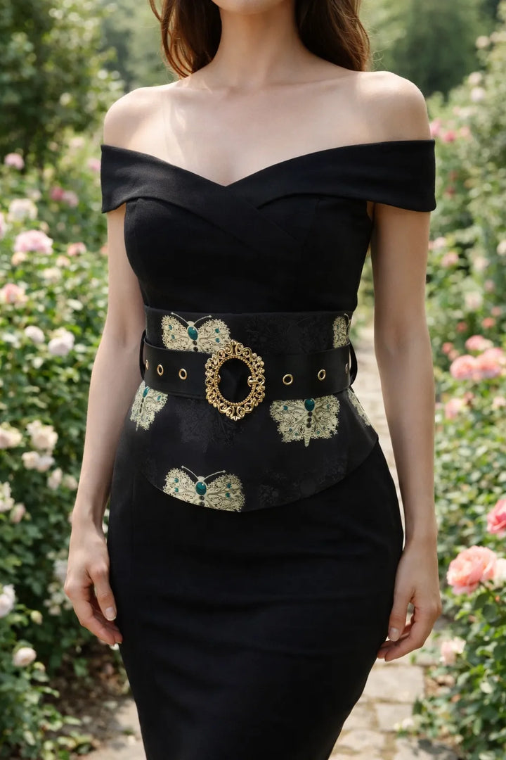 Ceinture Obi Moderne à Motifs Papillons
