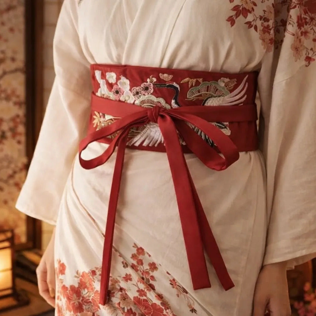 Ceinture obi brodée Chic