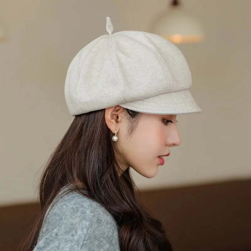 Chapeau Béret Japonais Blanc