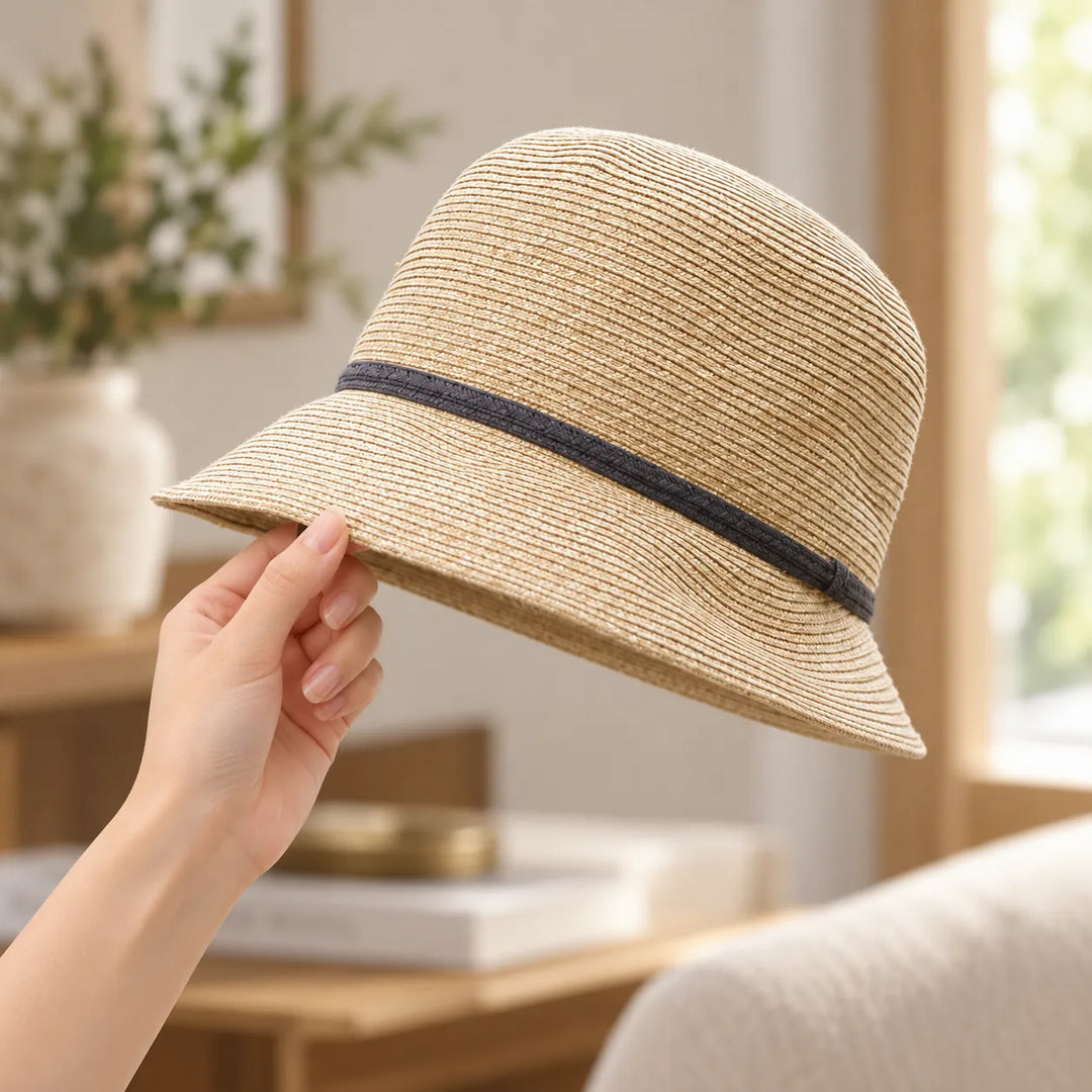 Chapeau Femme Japonais De Paille Unique