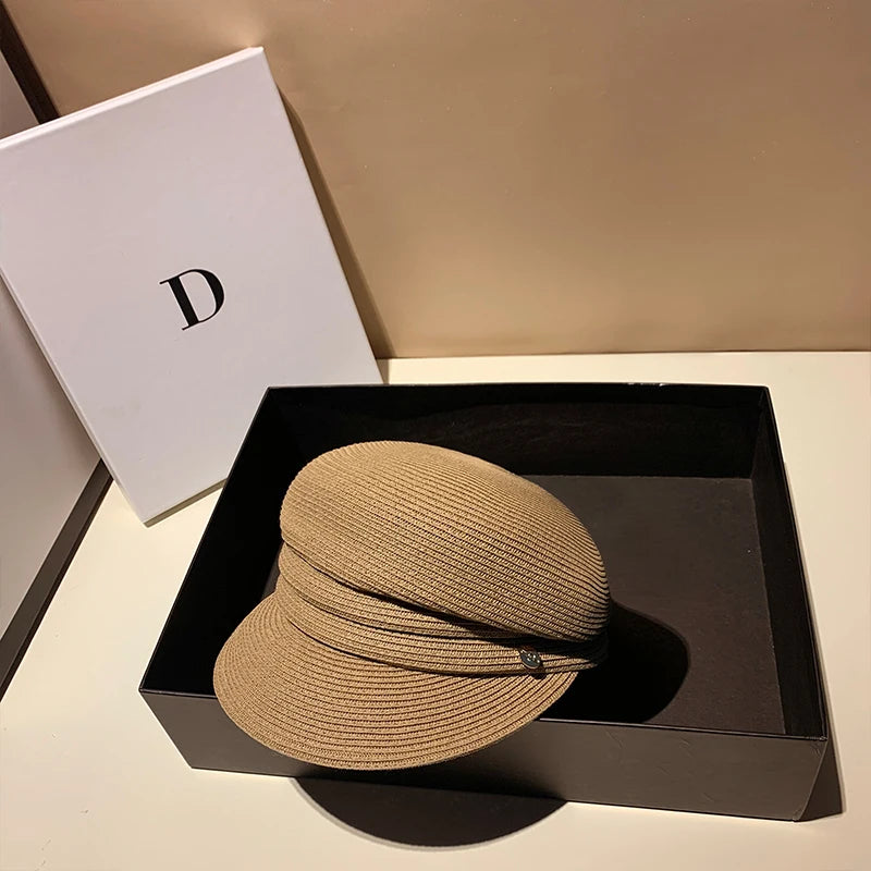 Chapeau Japonais Béret Chic Marron