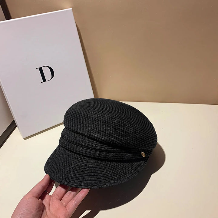 Chapeau Japonais Béret Chic Noir