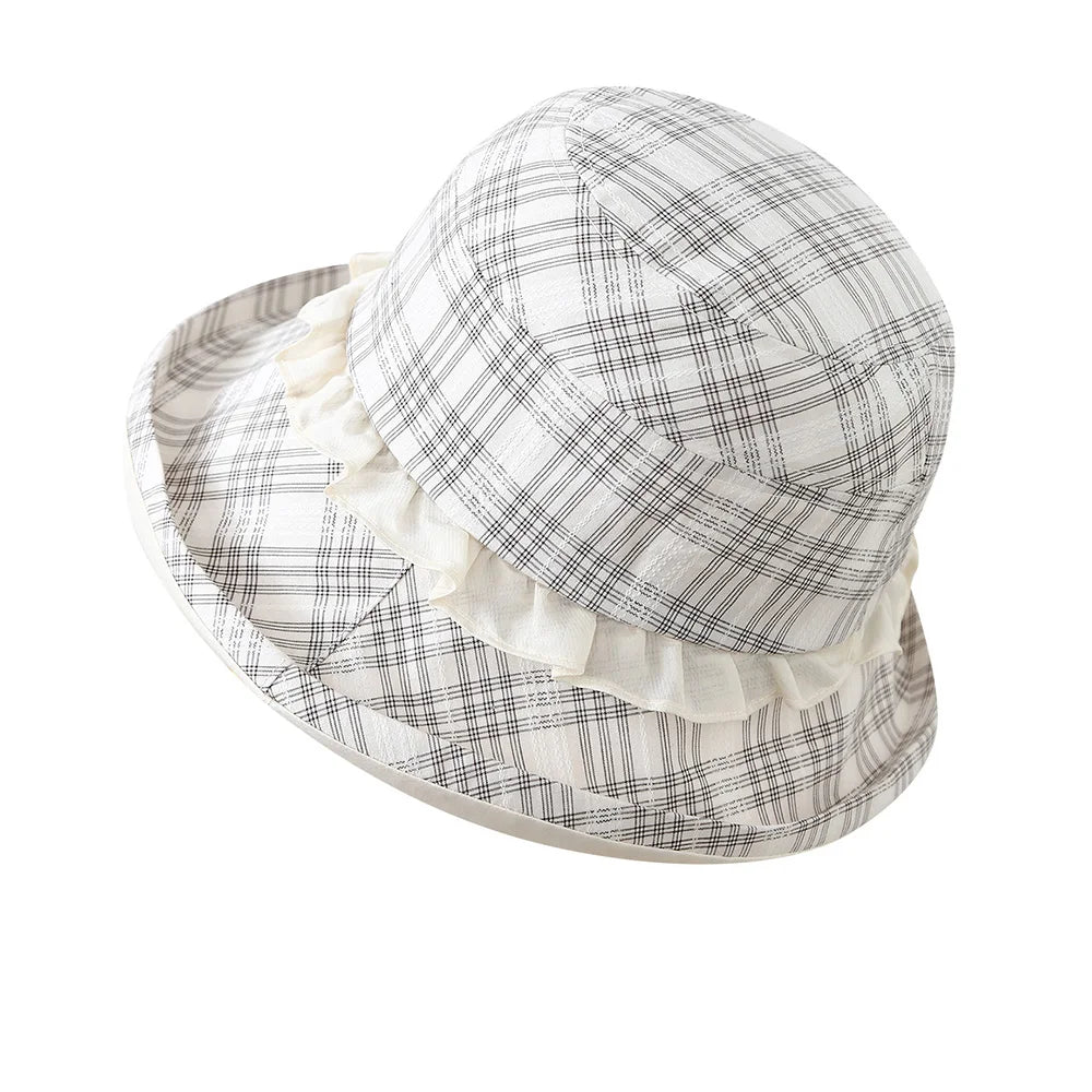 Chapeau Japonais Carreaux Vintage chic
