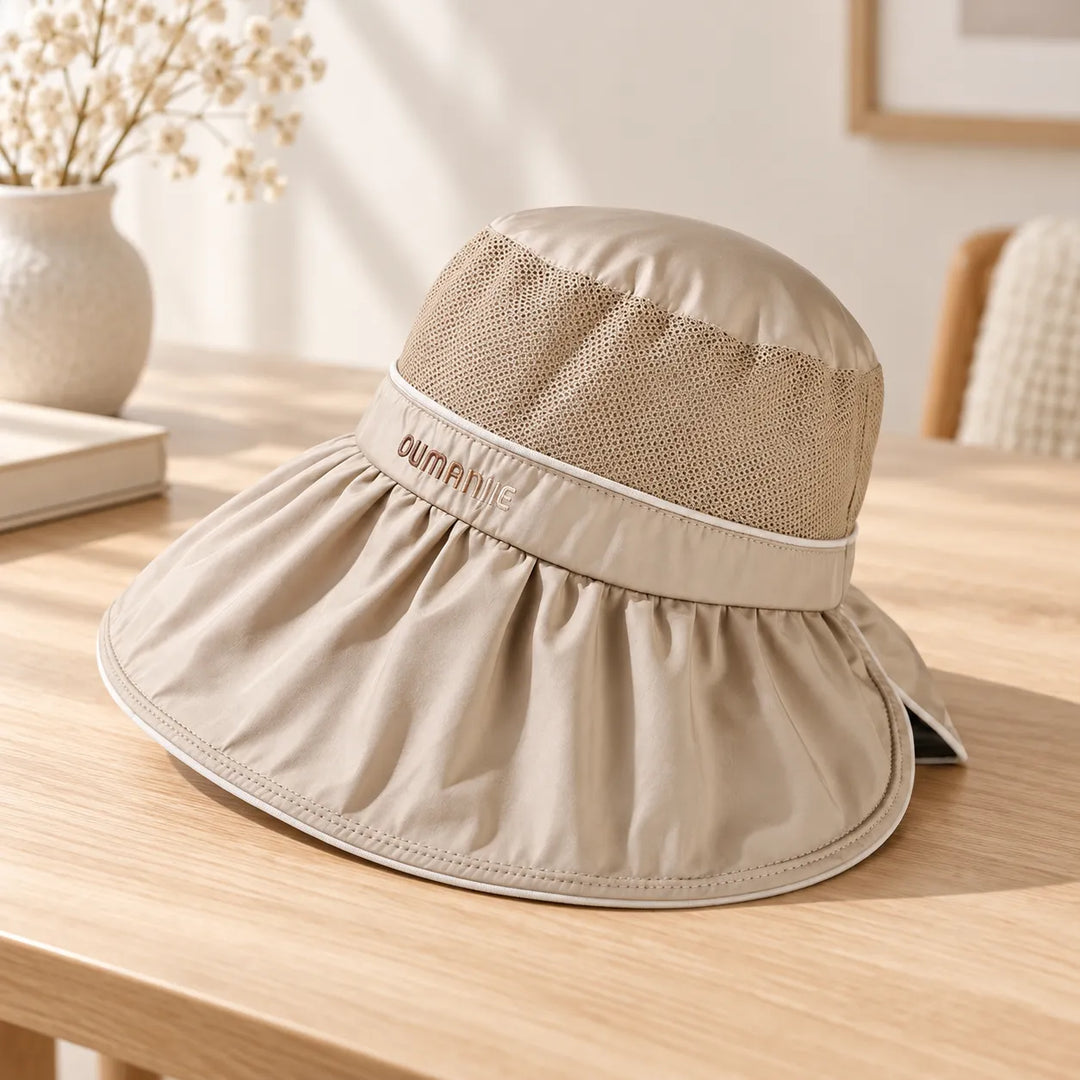 Chapeau Japonais Femme Large Beige