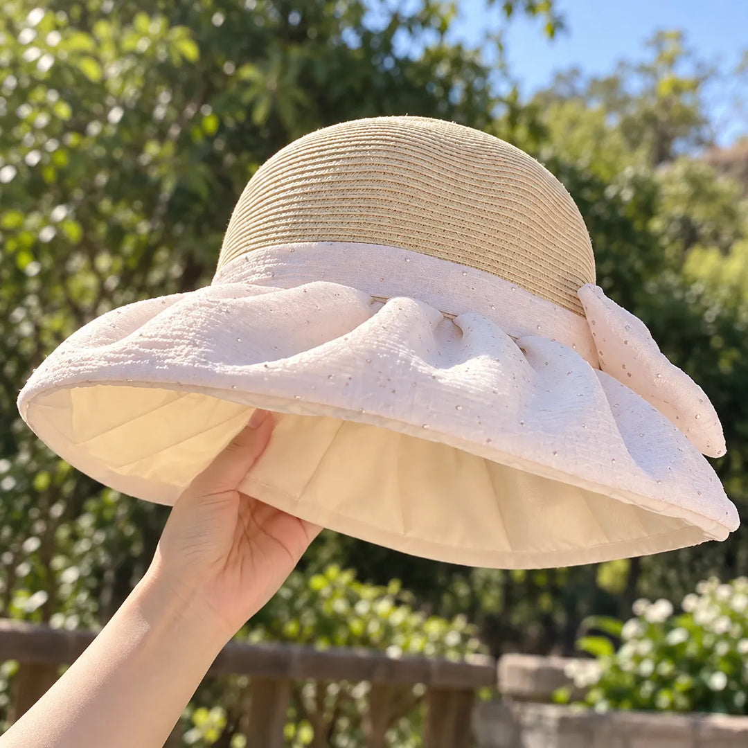 Chapeau Japonais Femme à Nœud Papillon Chic