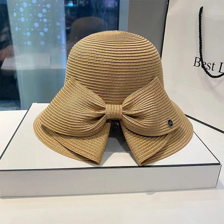 Chapeau Japonais à Noeud Marron