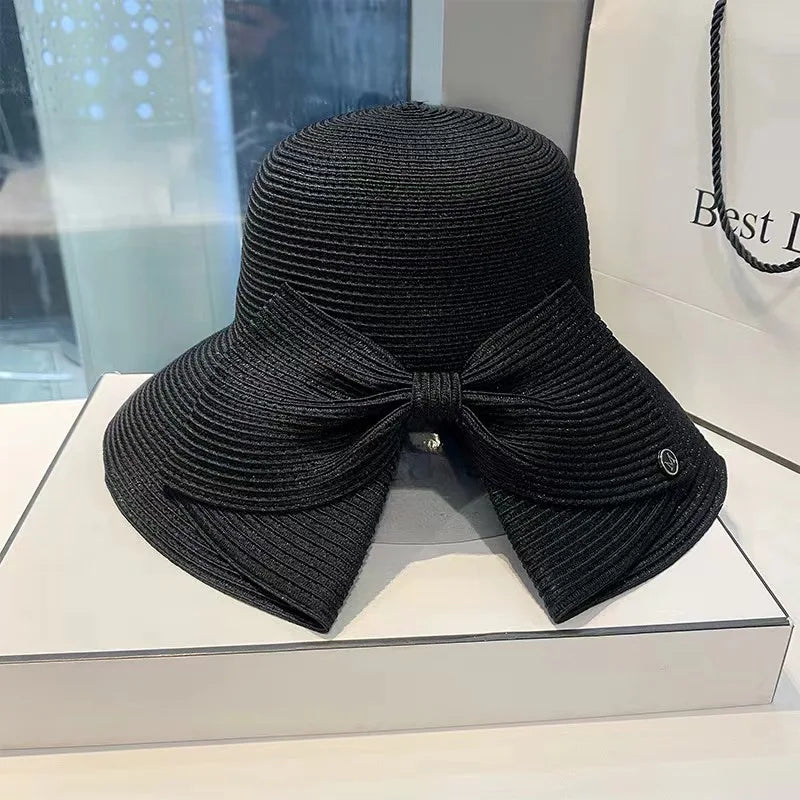 Chapeau Japonais à Noeud Noir