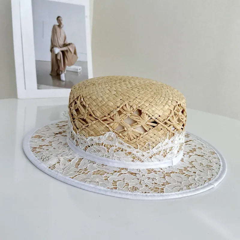 Chapeau Japonais Raphia Élégant noble