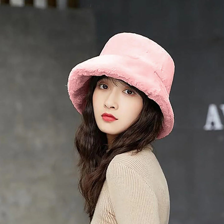 Chapeau Japonais d’Hiver Rose