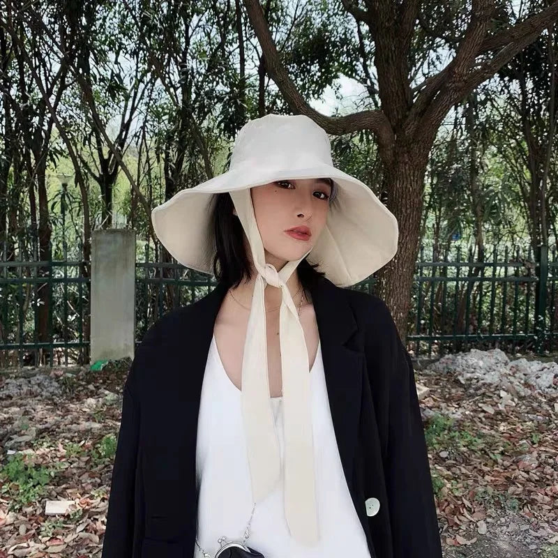 Chapeau Japonais de Plage à Sangle 