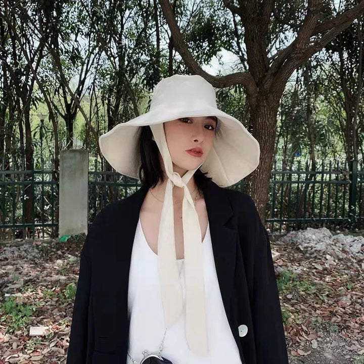 Chapeau Japonais de Plage à Sangle 