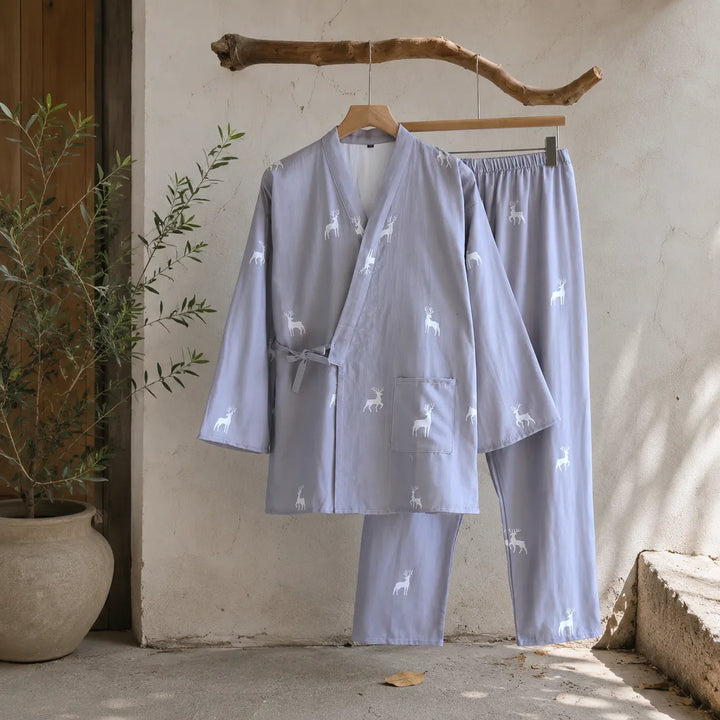 Jinbei Homme Bleu Léger