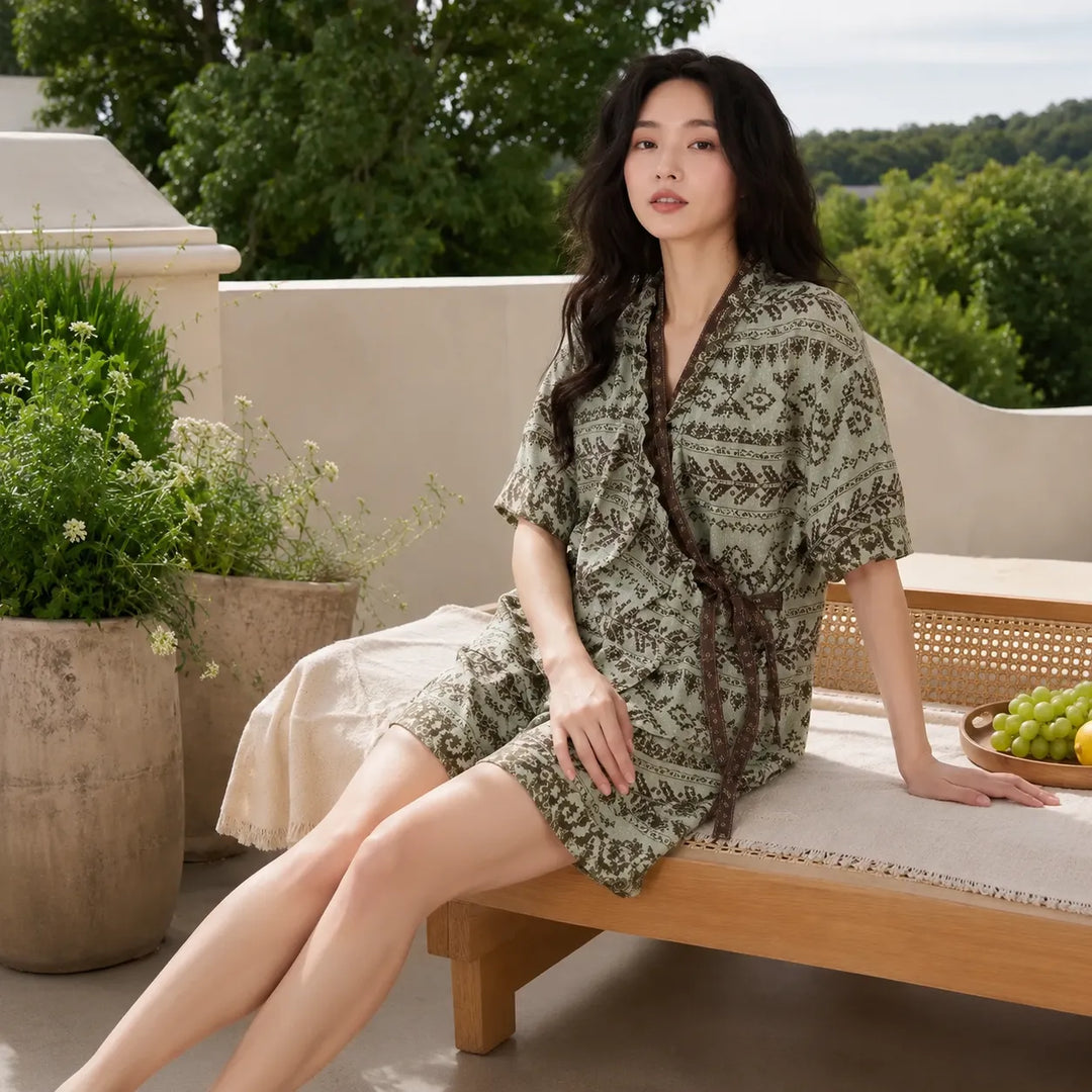 Pyjama Japonais Kimono à Short