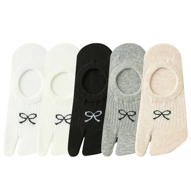 Chaussettes Basses Japonaises Motif Nœud Unique