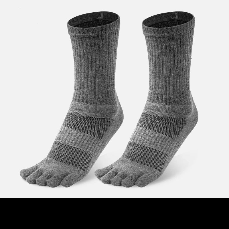Chaussettes Japonaises 5 Doigts Confortables Gris