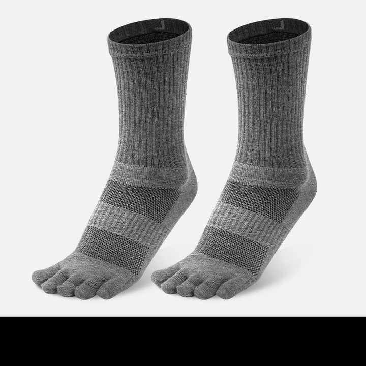 Chaussettes Japonaises 5 Doigts Confortables Gris