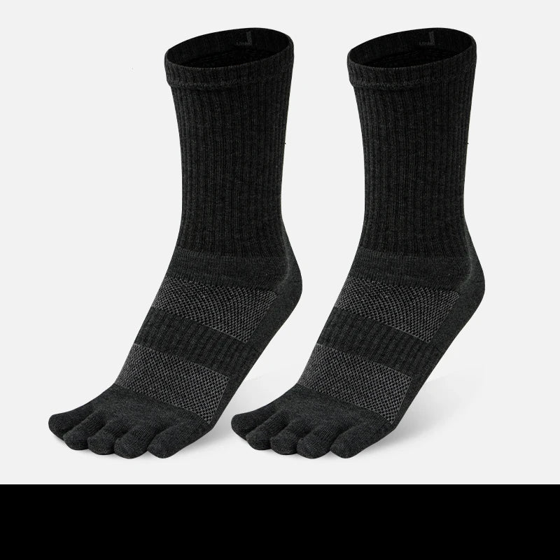 Chaussettes Japonaises 5 Doigts Confortables Noir
