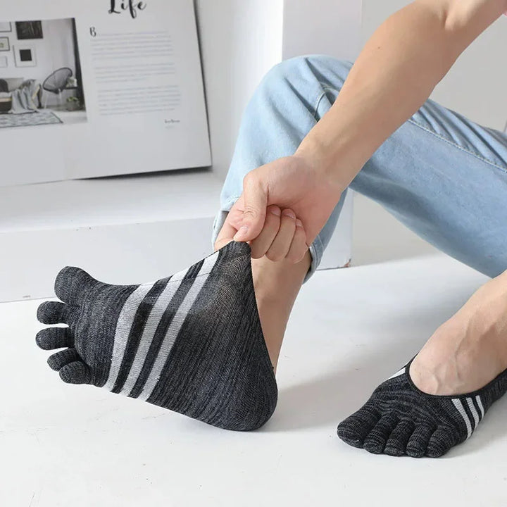 Chaussettes Japonaises 5 Doigts Invisibles Noir