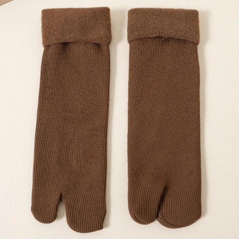 Chaussettes Japonaises Chaudes Deux Orteils moelleux