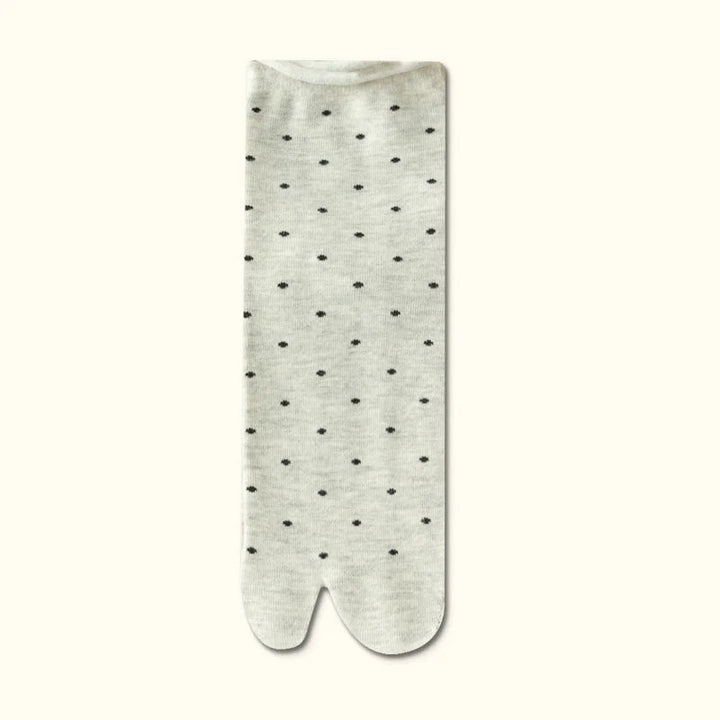 Chaussettes Japonaises à Pois Beige