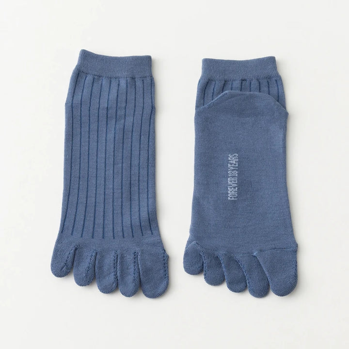 Chaussettes Japonaises Respirantes Courtes Bleu