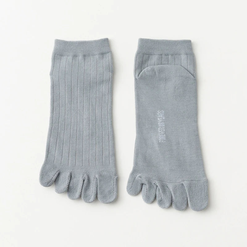 Chaussettes Japonaises Respirantes Courtes Gris