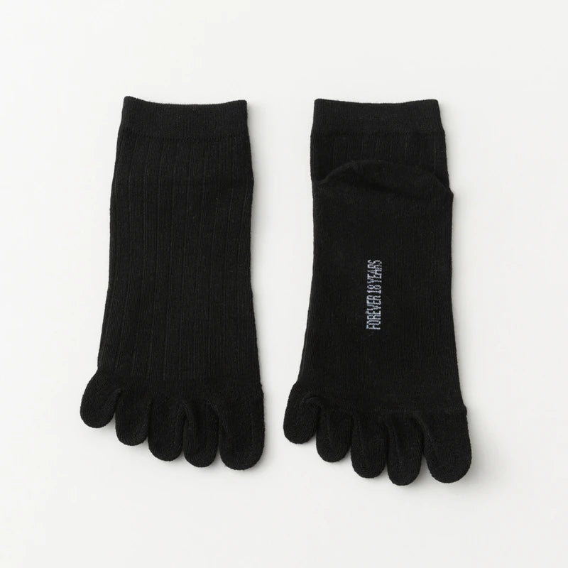 Chaussettes Japonaises Respirantes Courtes Noir