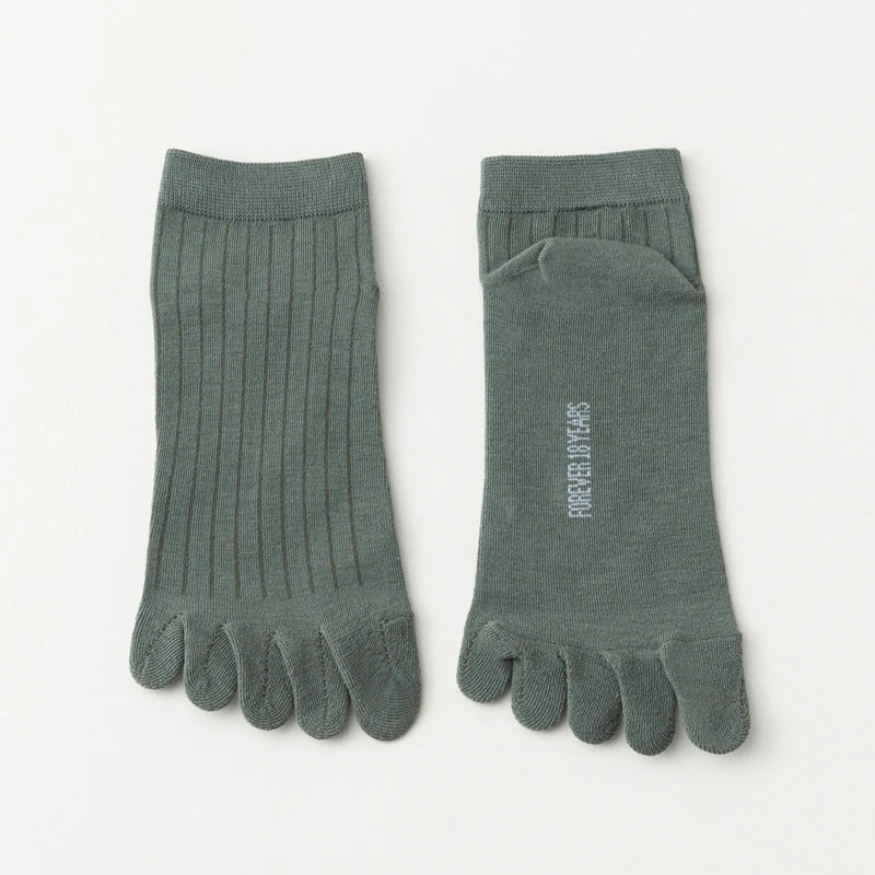 Chaussettes Japonaises Respirantes Courtes Vert