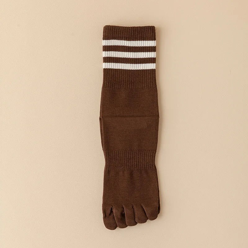Chaussettes Japonaises Unies Marron