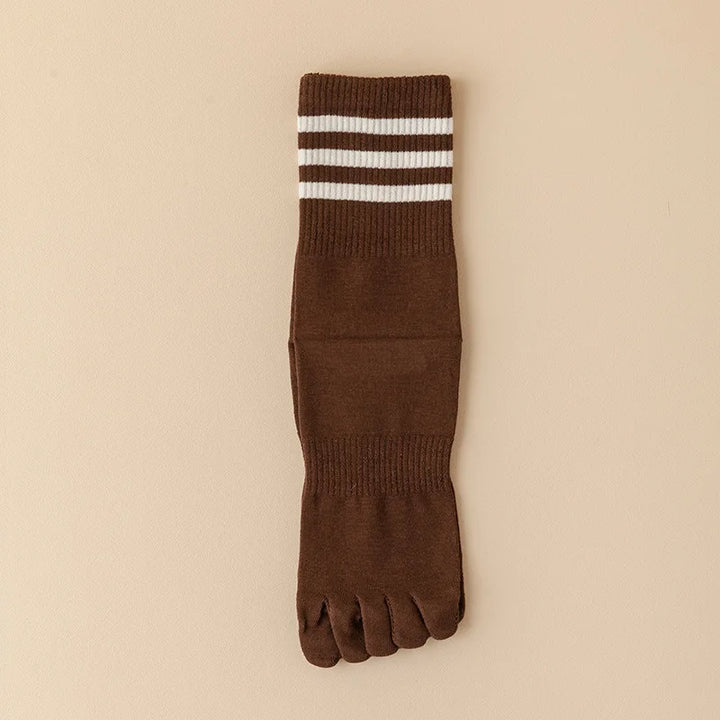 Chaussettes Japonaises Unies Marron