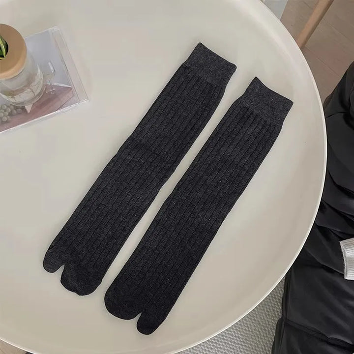 Chaussettes Japonaises Unisexes Gris Foncé