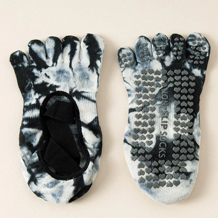 Chaussettes Japonaises de Yoga Antidérapantes Noir