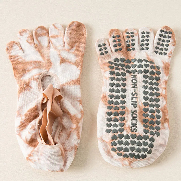 Chaussettes Japonaises de Yoga Antidérapantes Rose