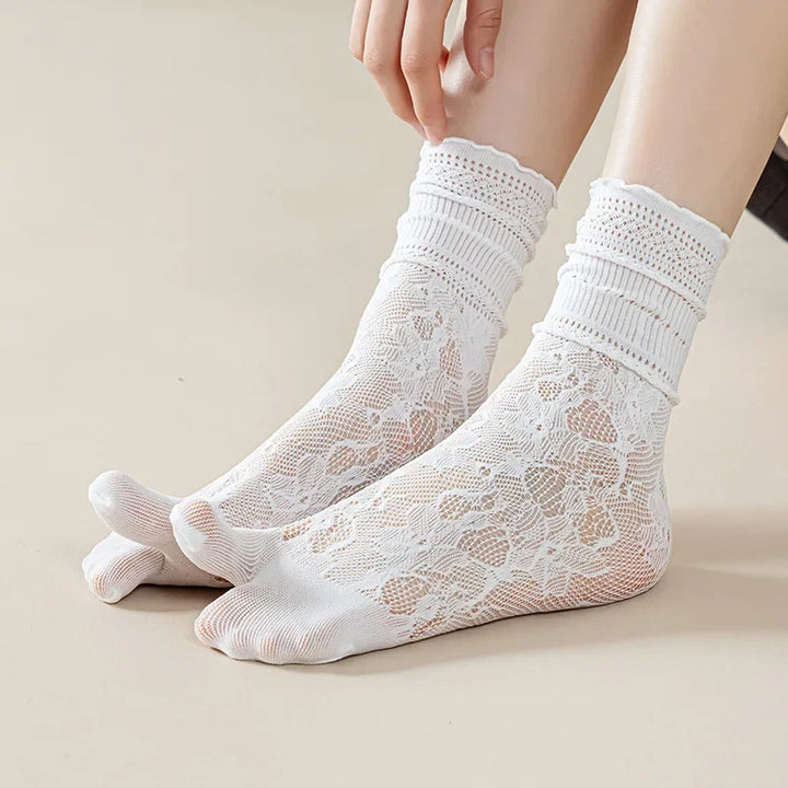 Chaussettes Tabi Japonaises Dentelle