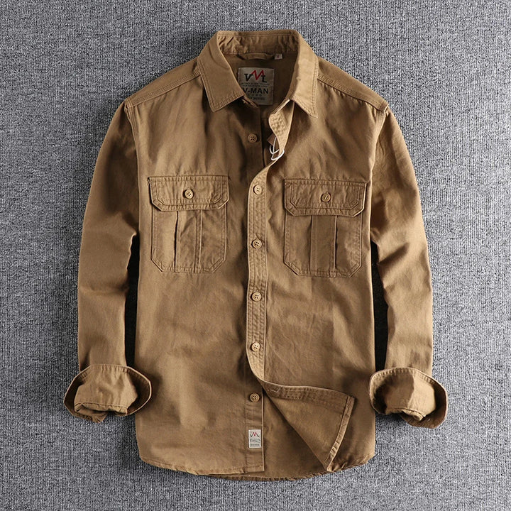Chemise Cargo Japonaise Marron clair