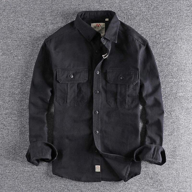 Chemise Cargo Japonaise Noir