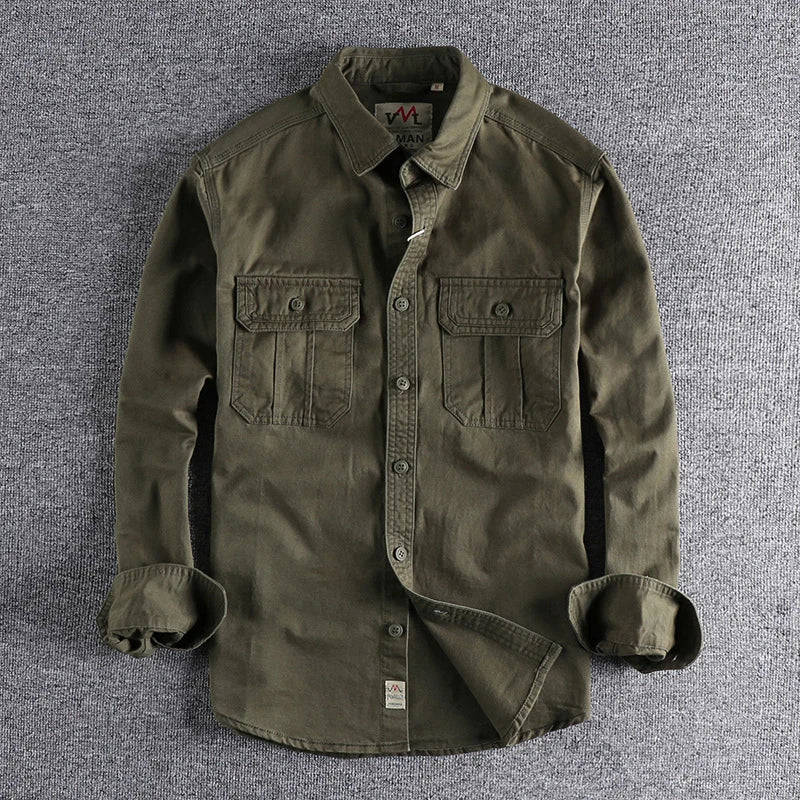 Chemise Cargo Japonaise Vert