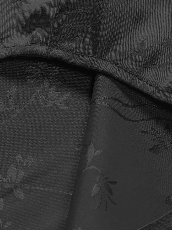 Chemise Japonaise Chic à Fleurs Soyeuse