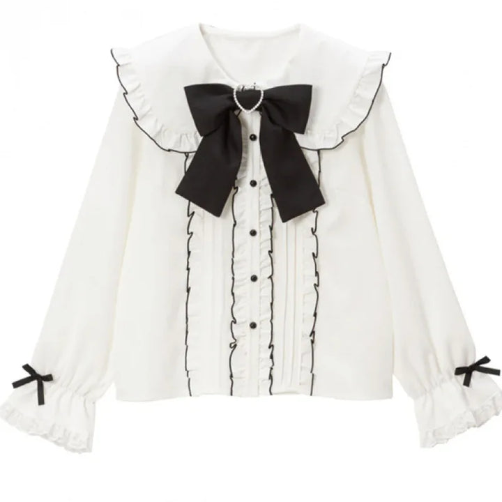 Chemise Japonaise Femme Lolita Blanc