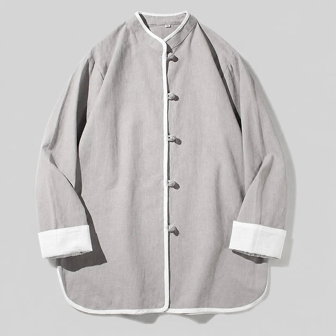 Chemise Japonaise Fluide à Manches Longues