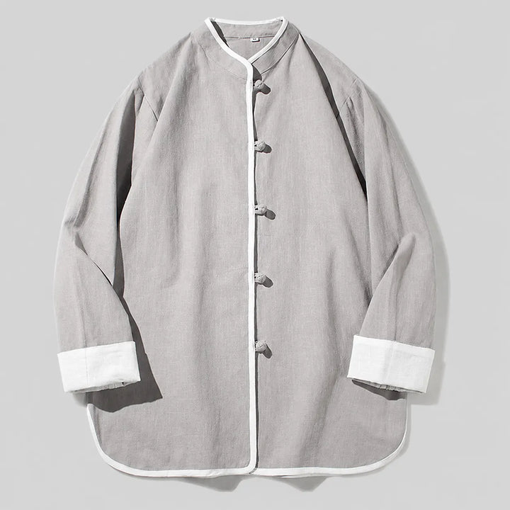 Chemise Japonaise Fluide à Manches Longues