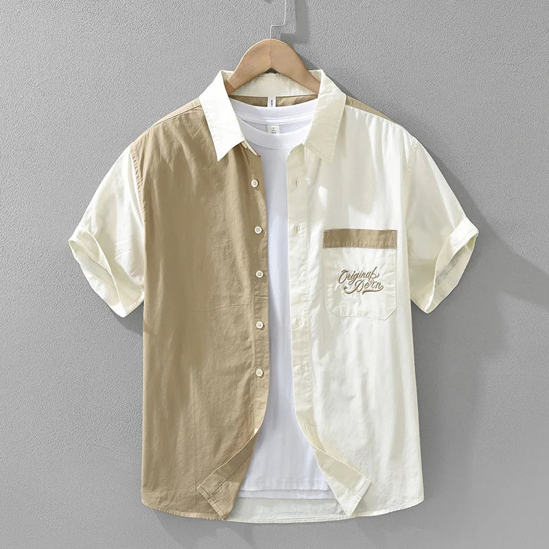 Chemise Japonaise Légère Bicolore