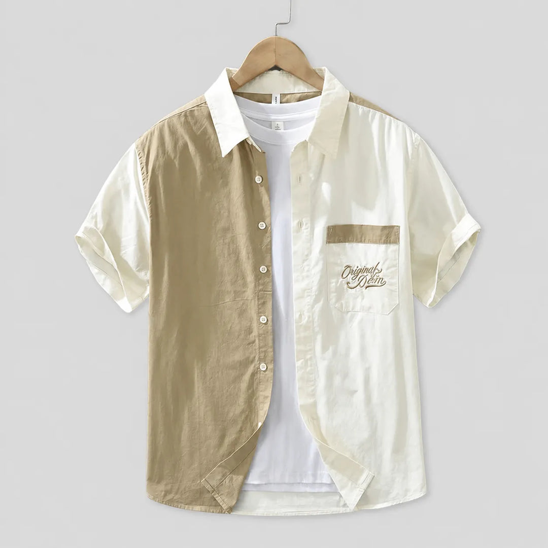 Chemise Japonaise Légère Bicolore