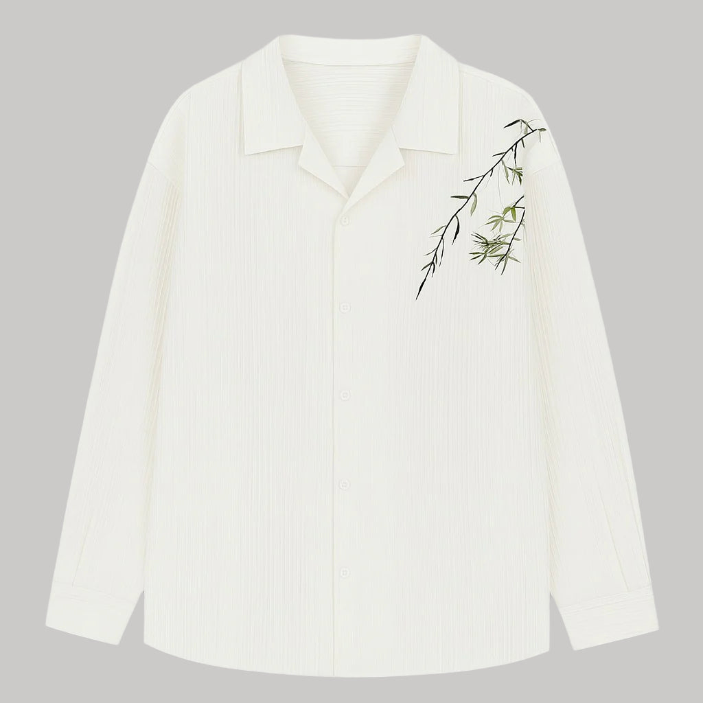 Chemise Japonaise à Plis Bambou
