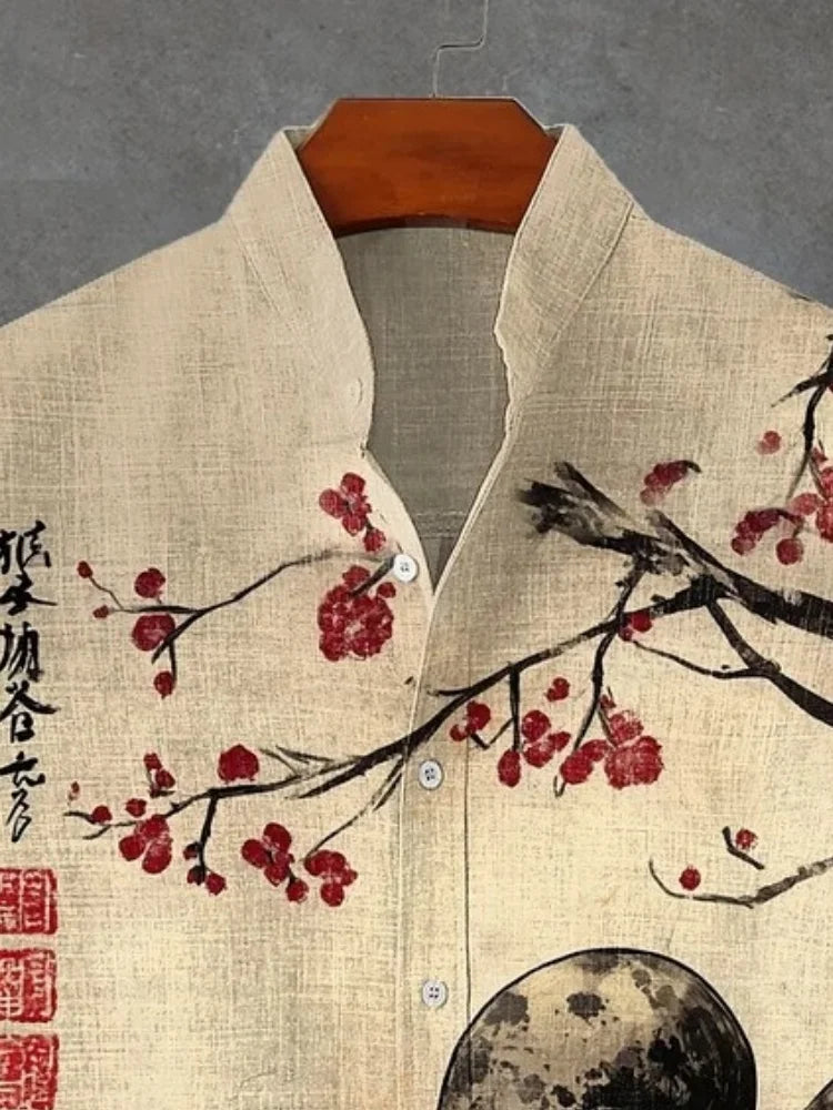 Chemise Japonaise Poulpe Sakura Stylé