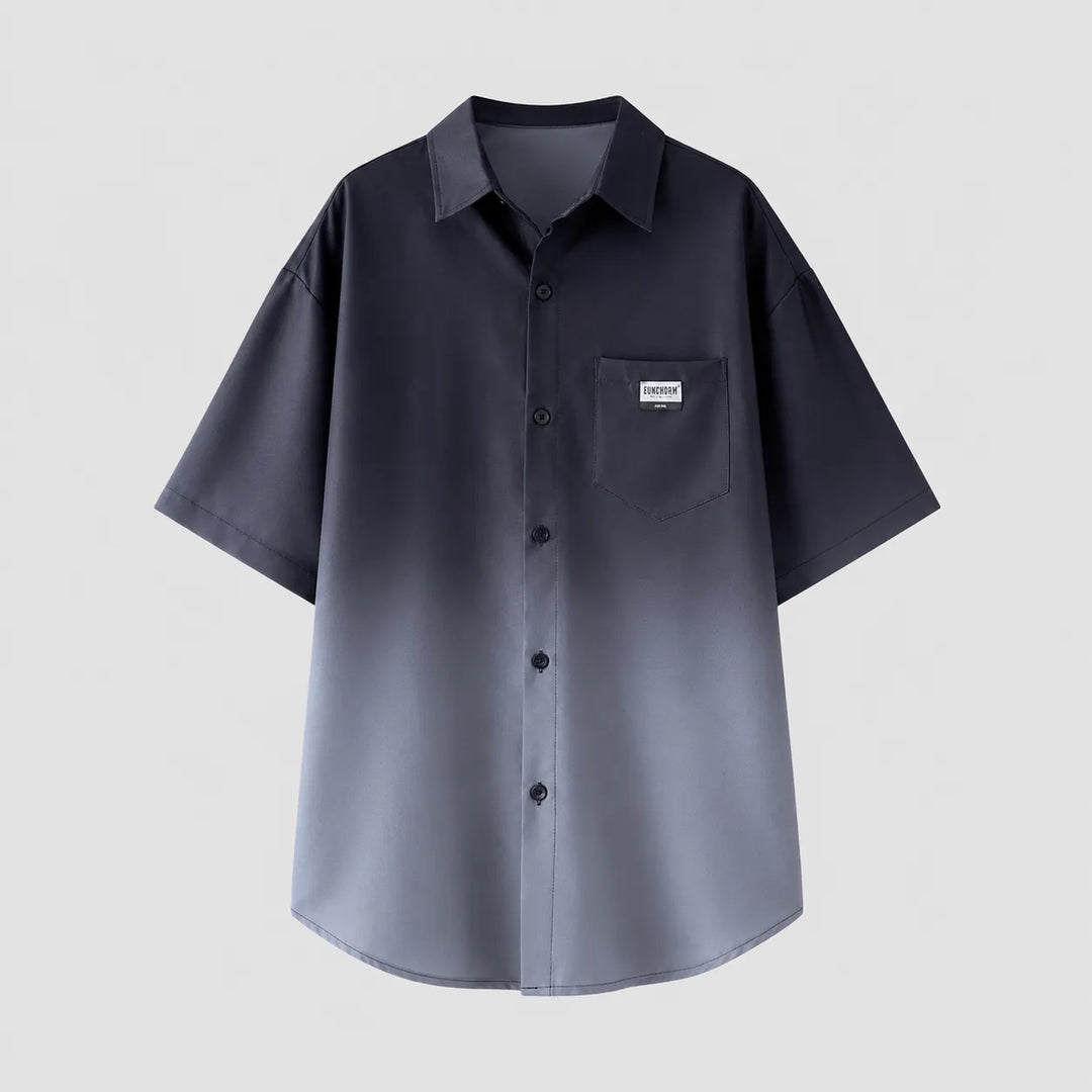 Chemise Japonaise Surdimensionnée Dégradée