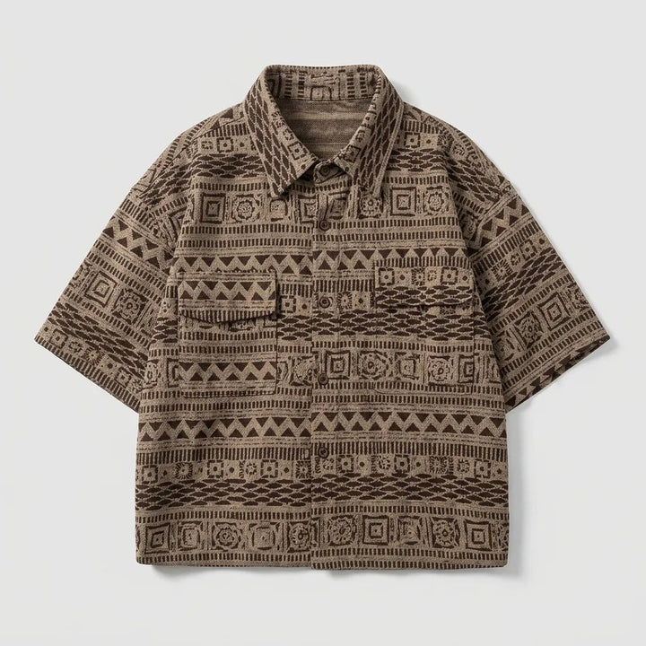 Chemise Japonaise Surdimensionnée Imprimée